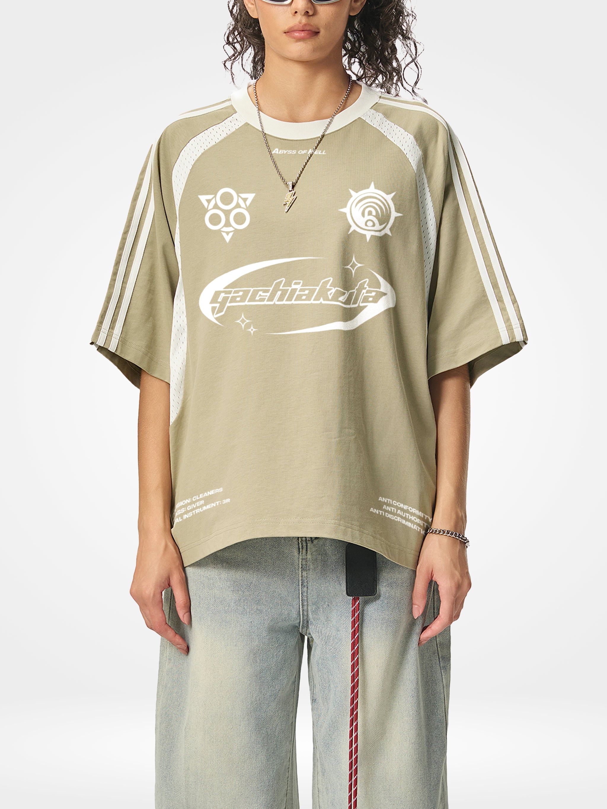 Cleaners Y2K Mesh Panel Tee