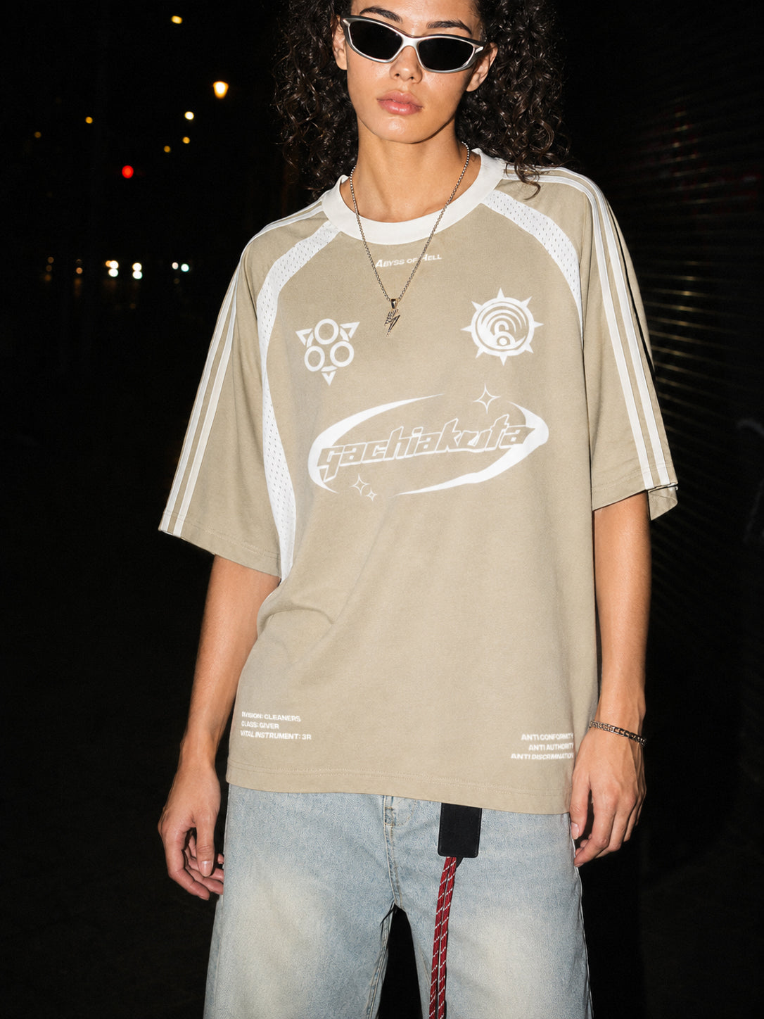 Cleaners Y2K Mesh Panel Tee