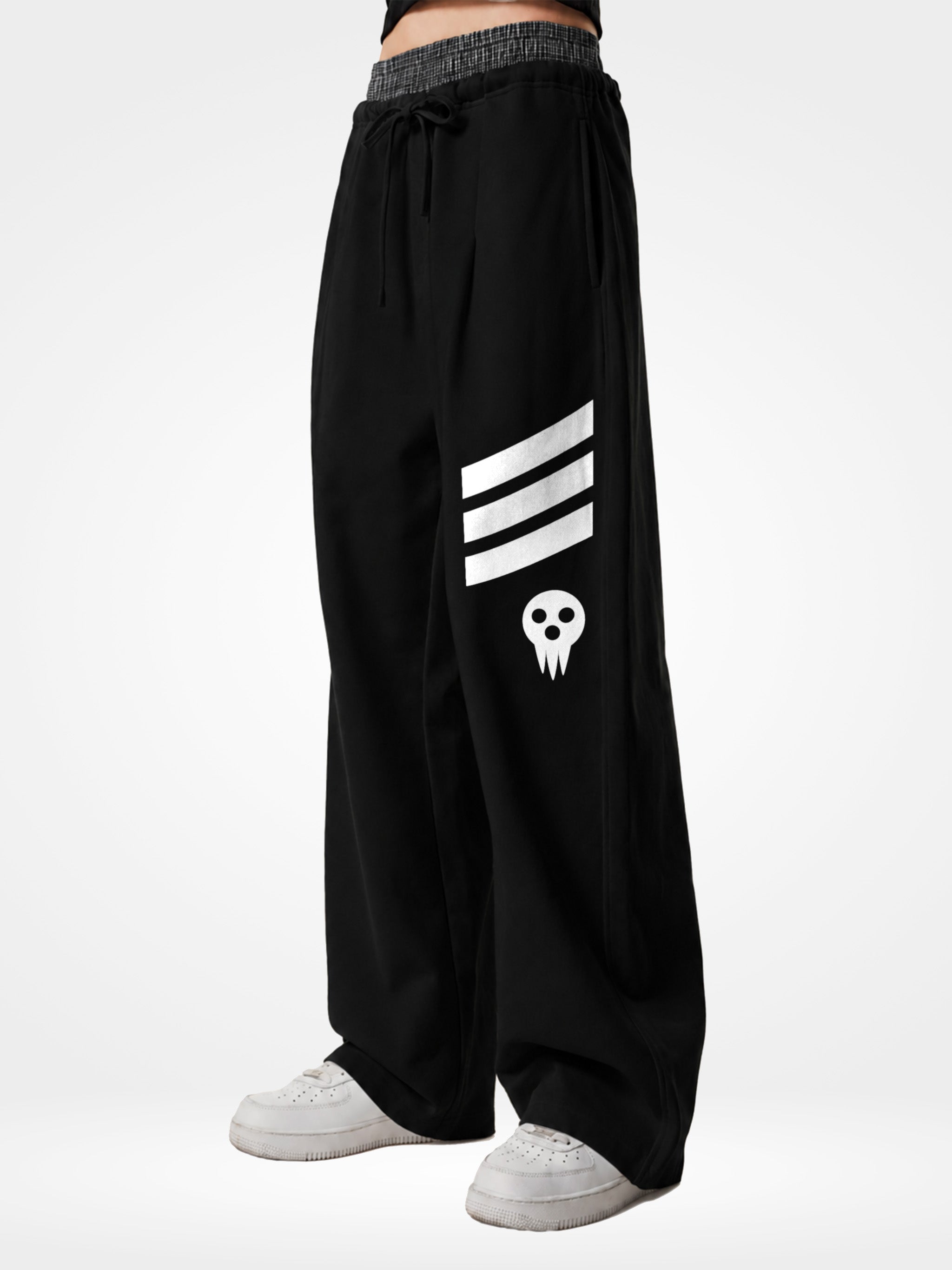 Death the Kid Plaid Waist Sweat Pants