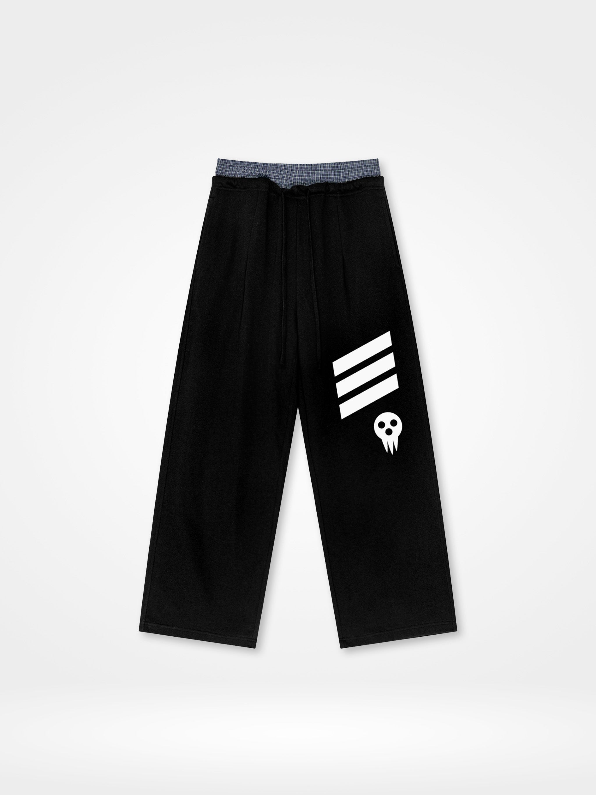 Death the Kid Plaid Waist Sweat Pants