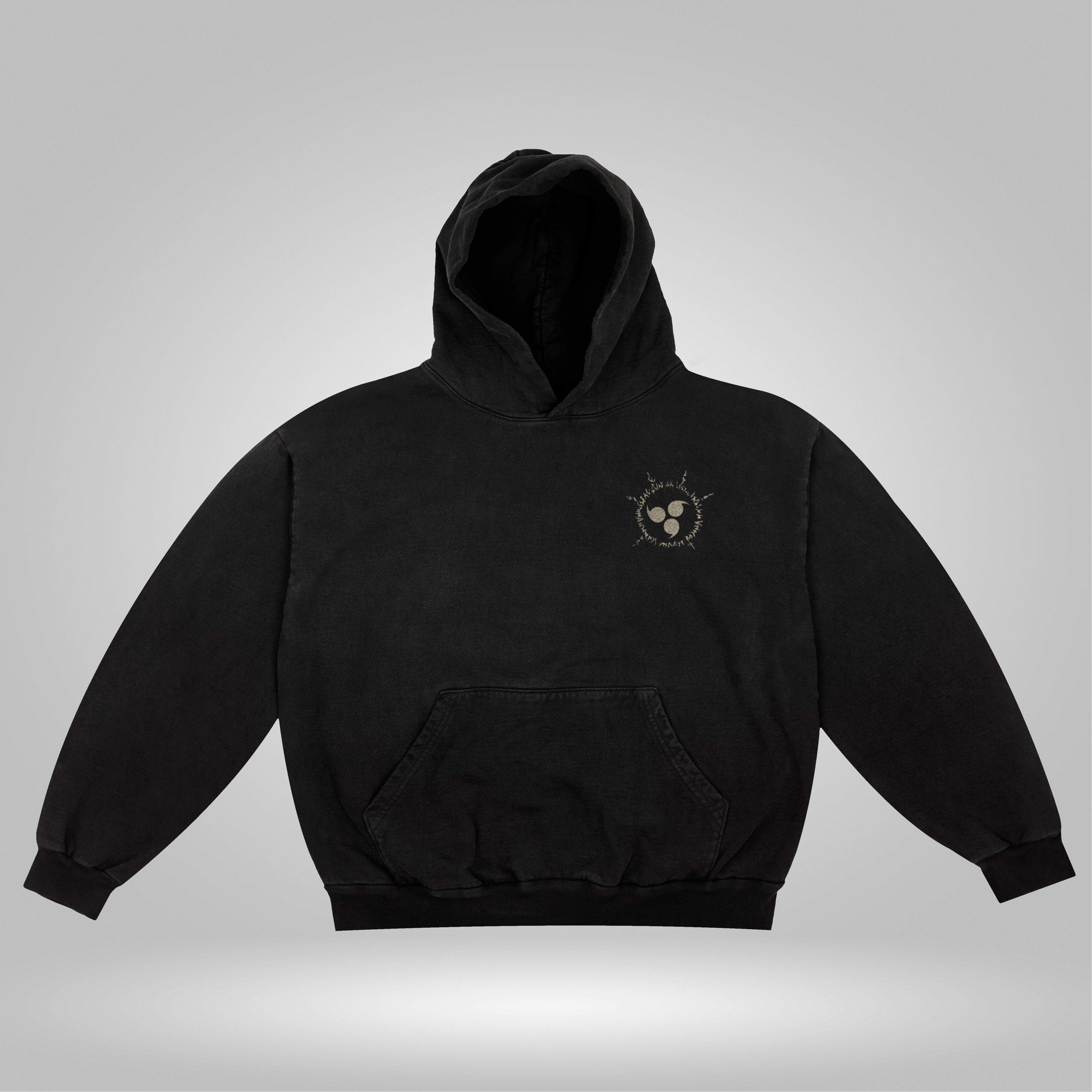 Serpent Seal heavyweight hoodie in black
