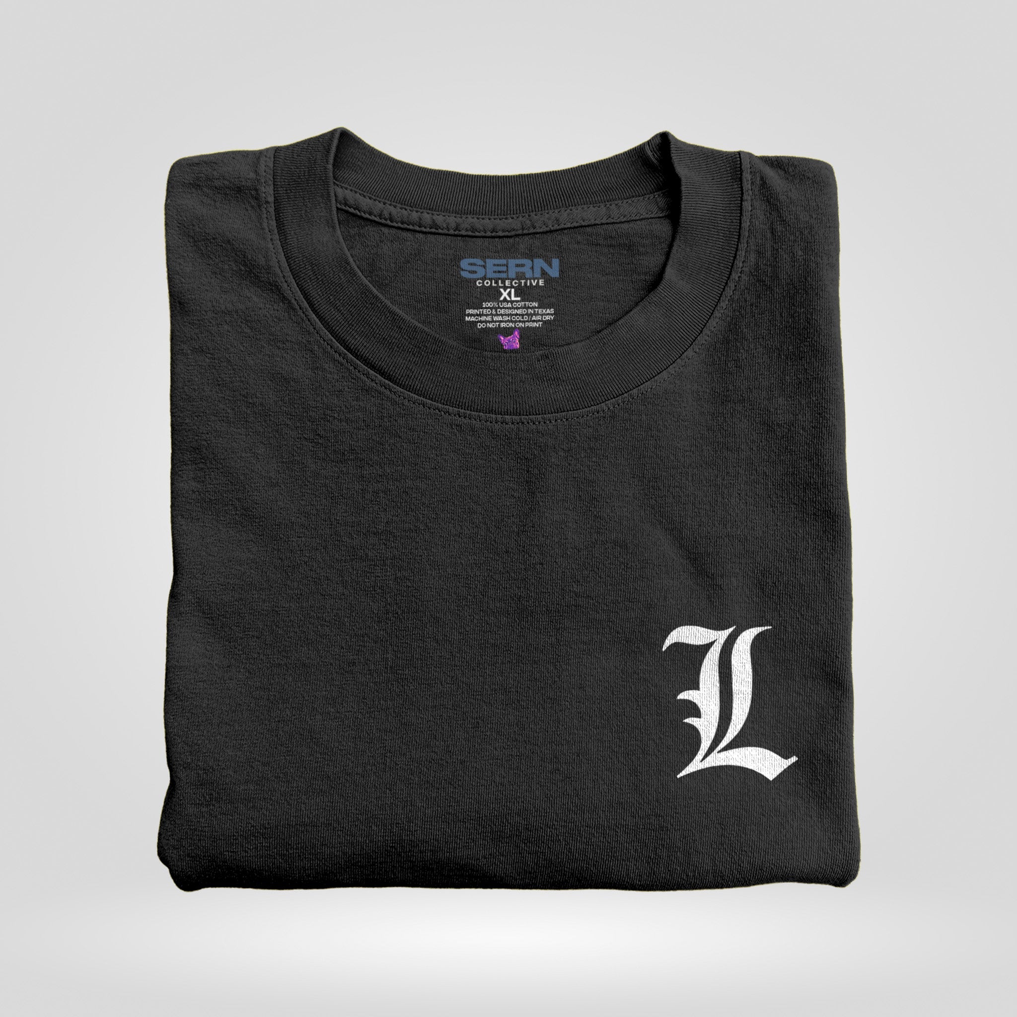 L Symbol in vintage-black