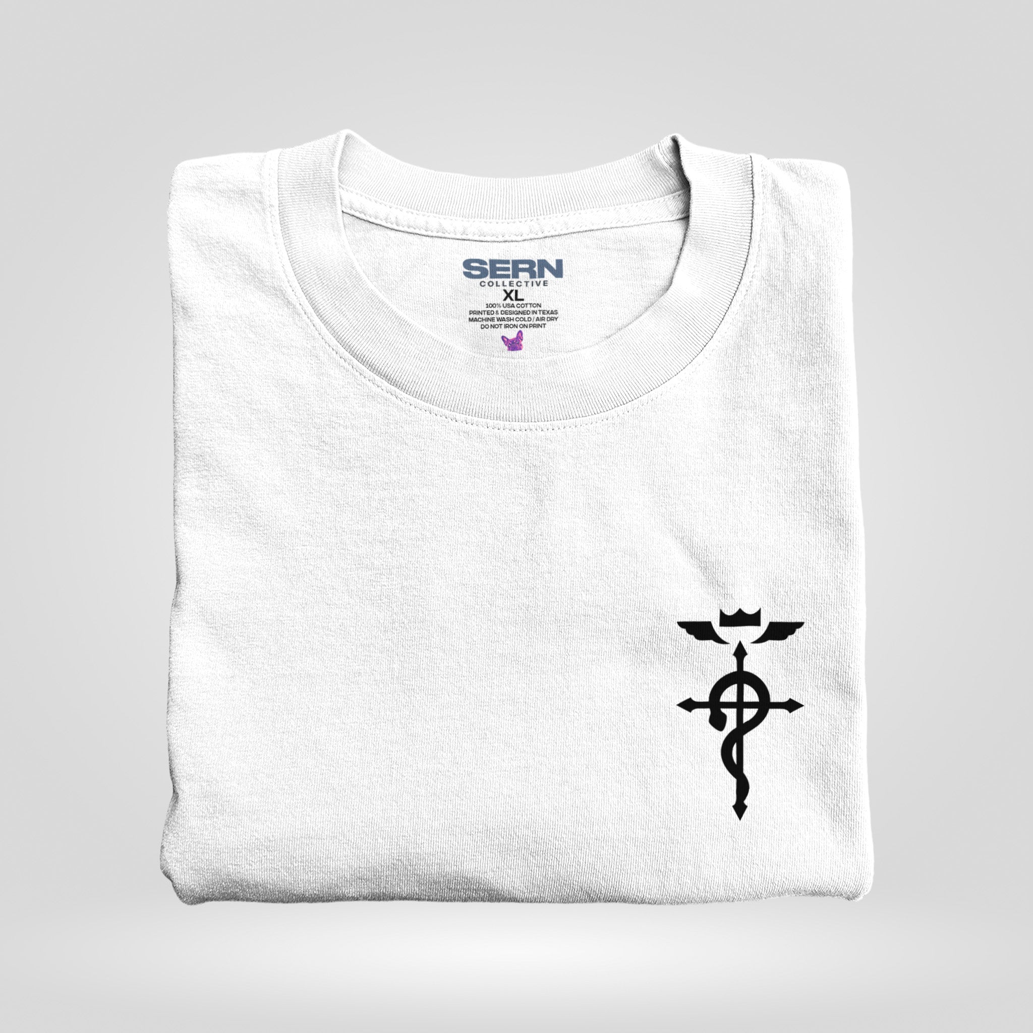 Flamel Cross in white