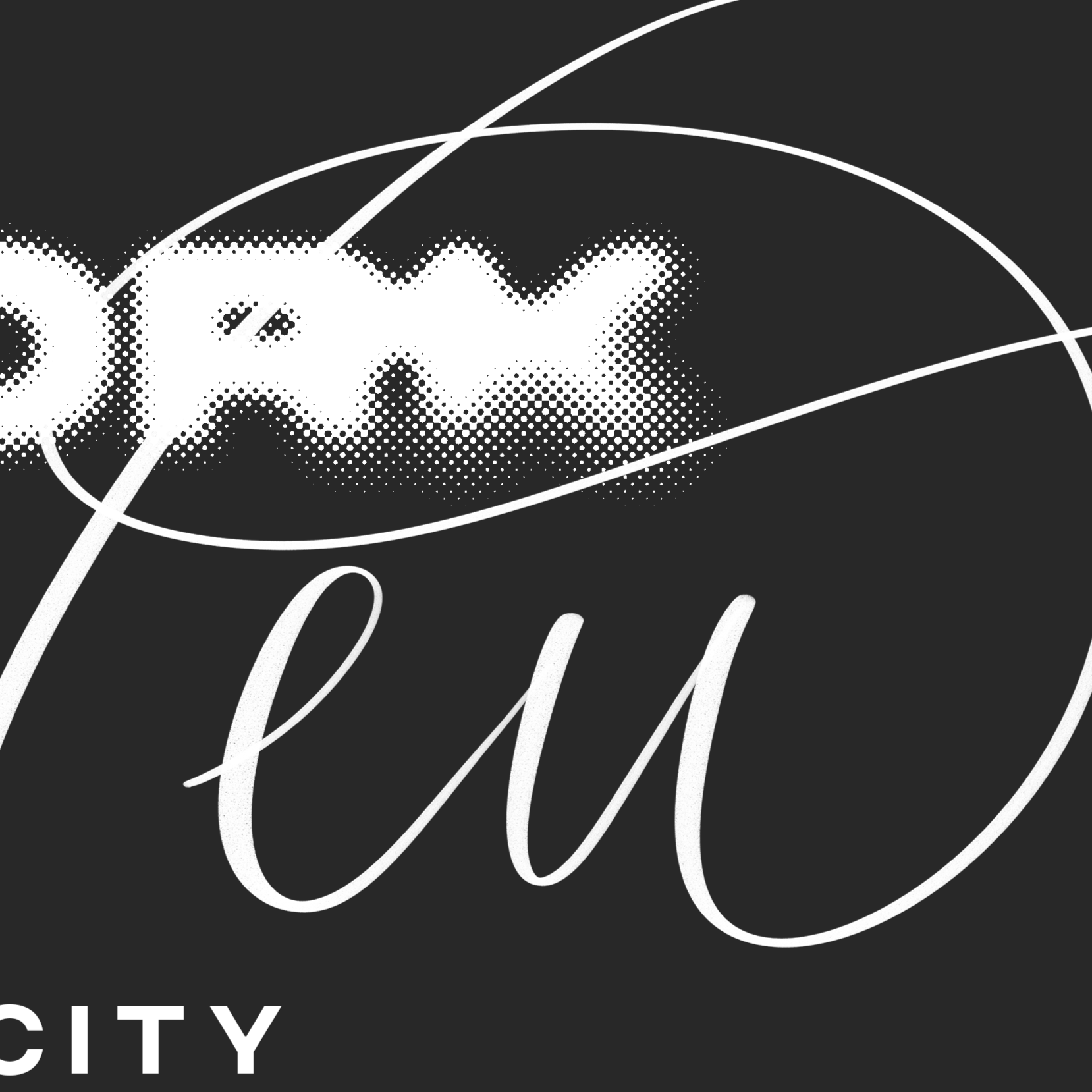 Yorknew City in vintage-black