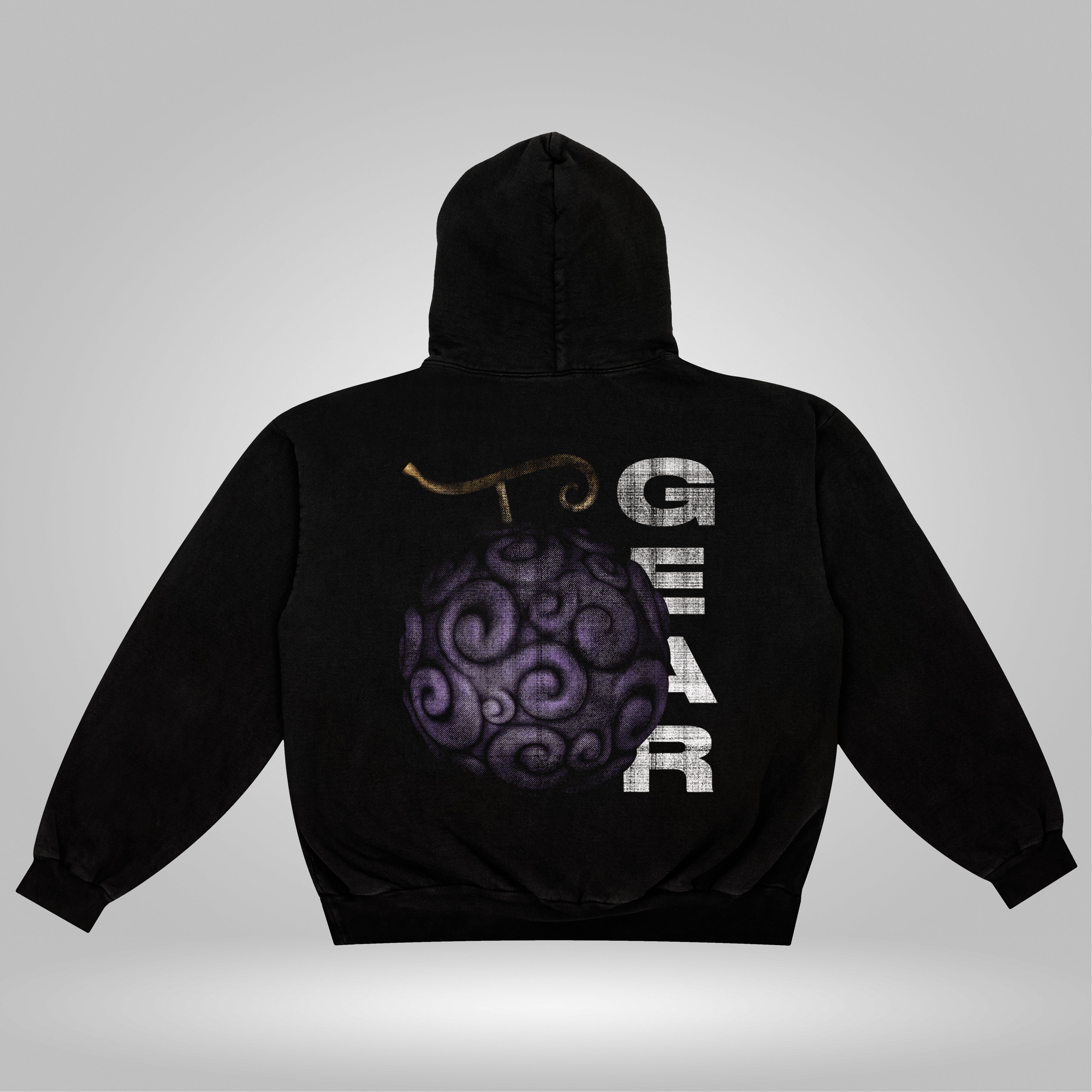 Nika Fruit Gear v2 heavyweight hoodie in black
