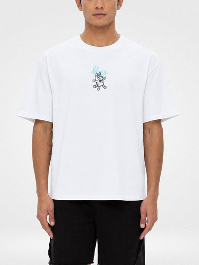 Bluee Painted Drawing T3 Tee