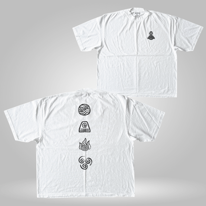 Avatar Elements Calligraphy in White