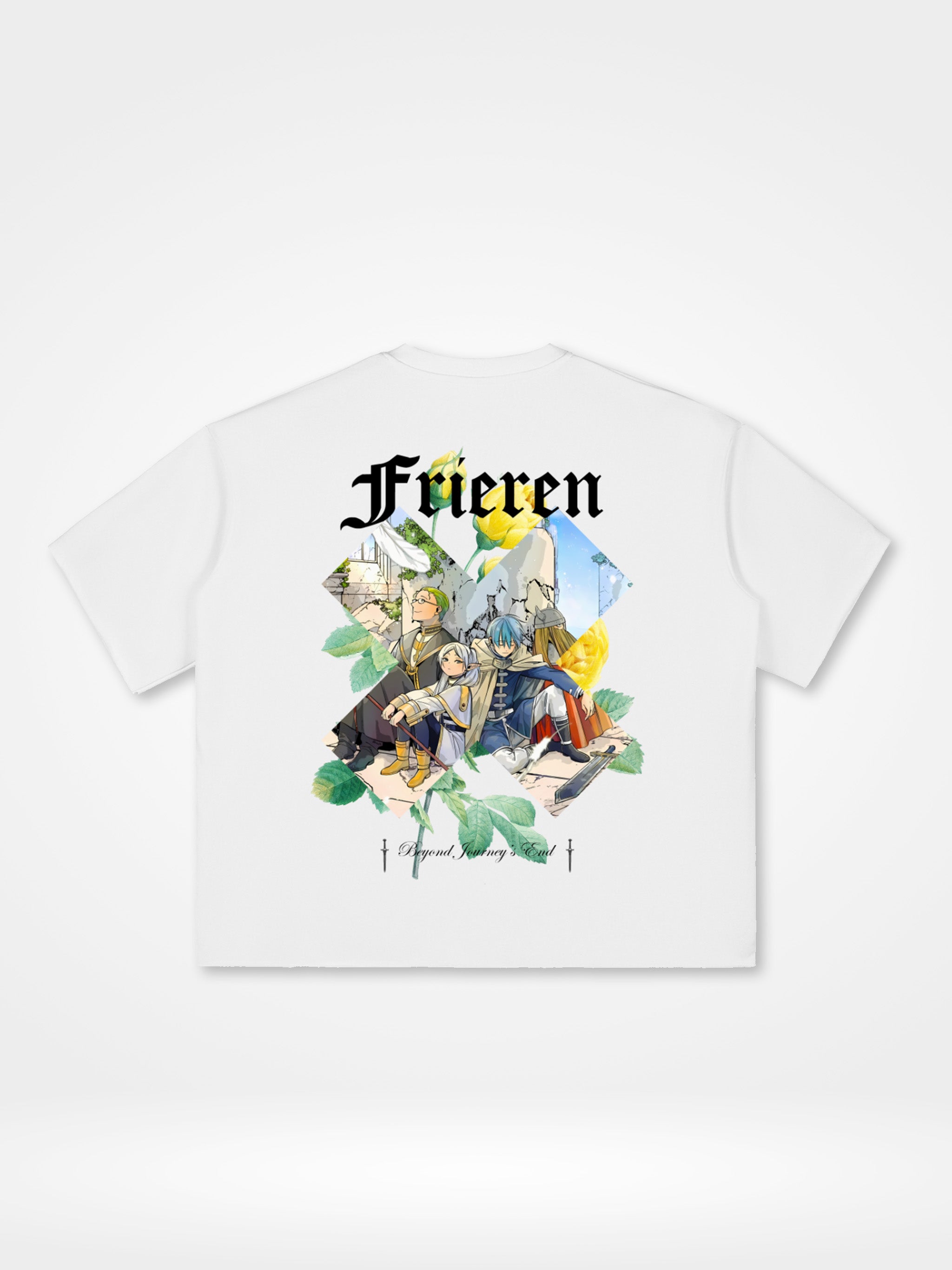Beyond Journey's End Cropped Raw-Edge Tee