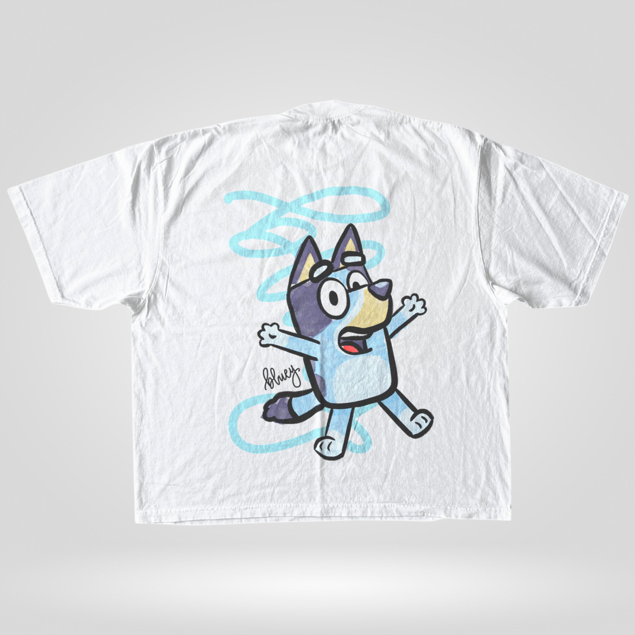 Bluee Painted Drawing