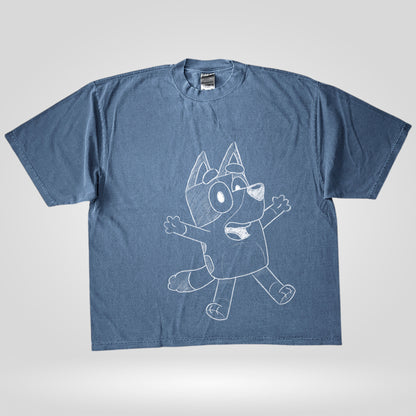 bluee-chalk-drawing premium tee