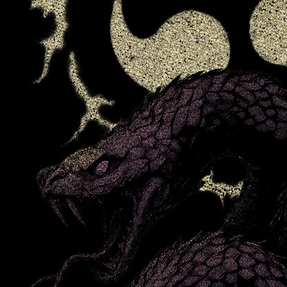 Serpent Seal heavyweight hoodie in black