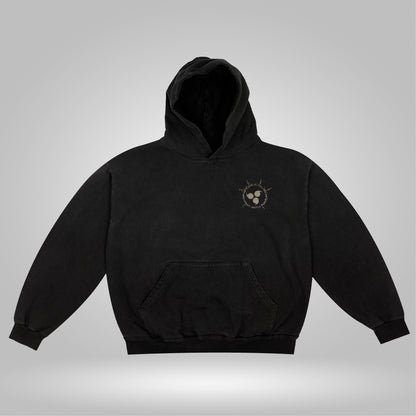 Serpent Seal heavyweight hoodie in black