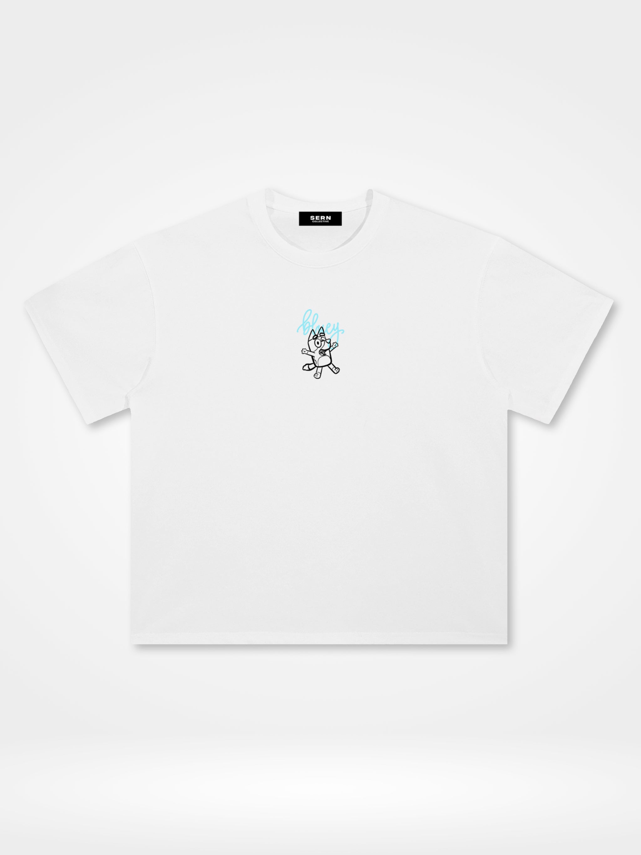 Bluee Painted Drawing T3 Tee
