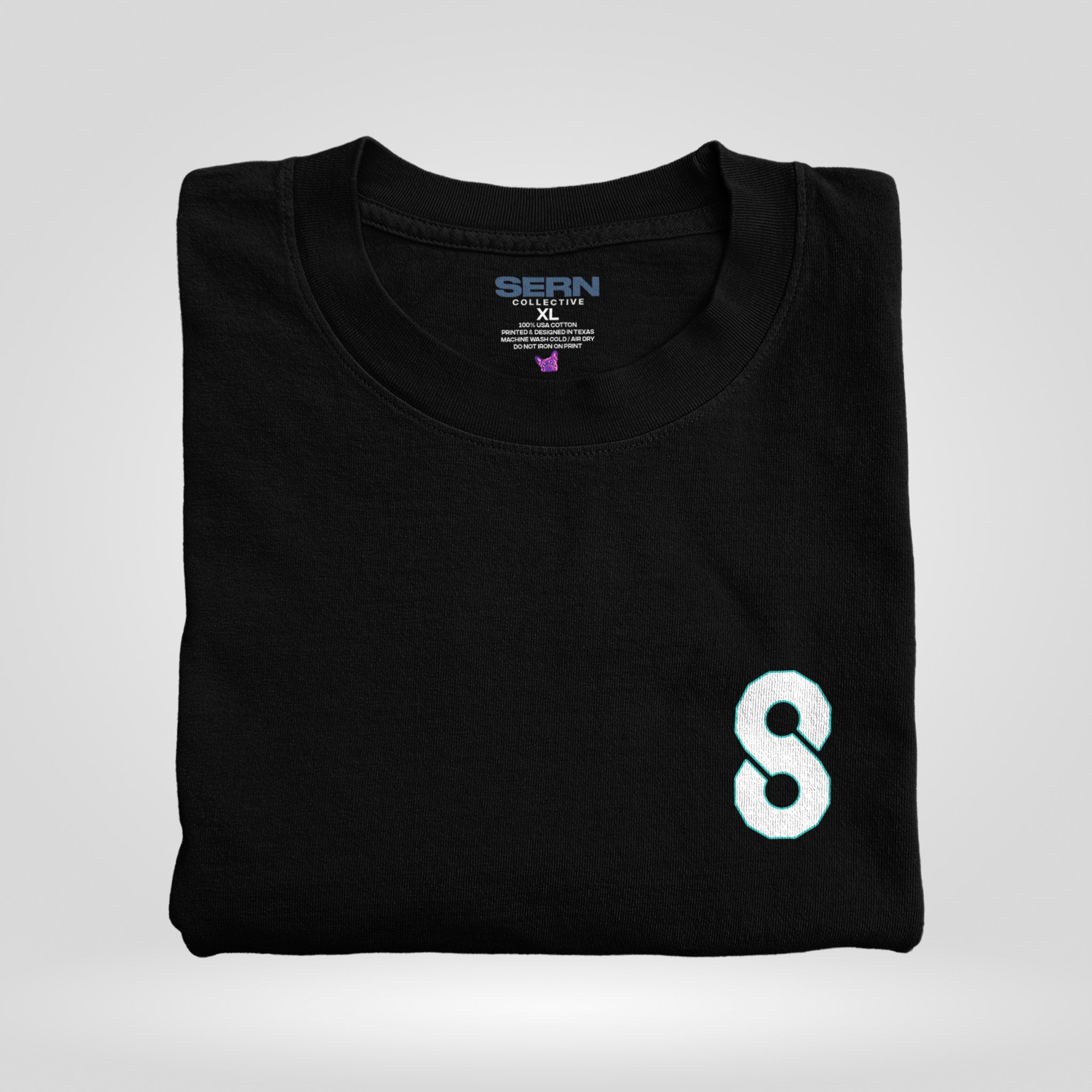 No. 8 in black