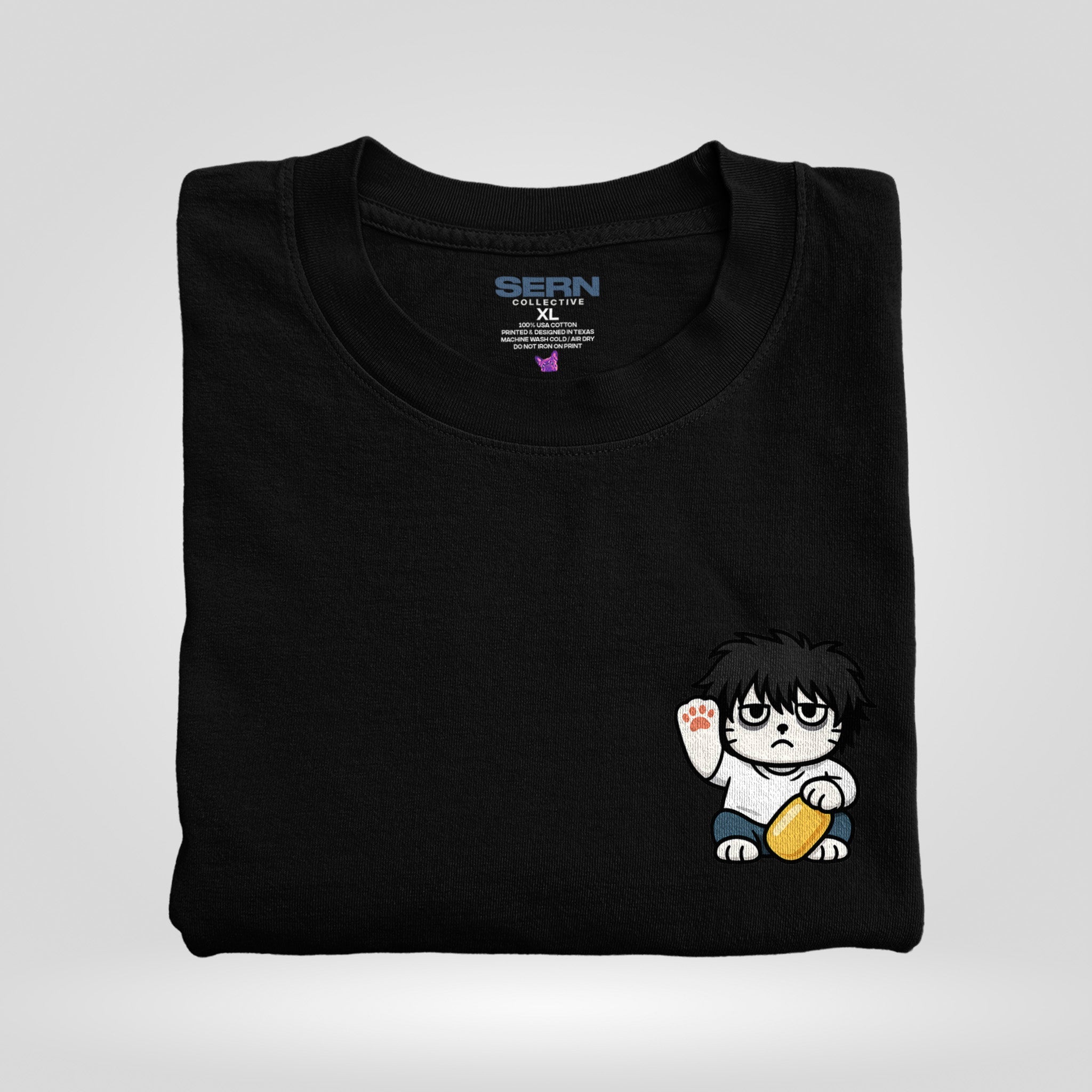 Lucky Cat – L in black