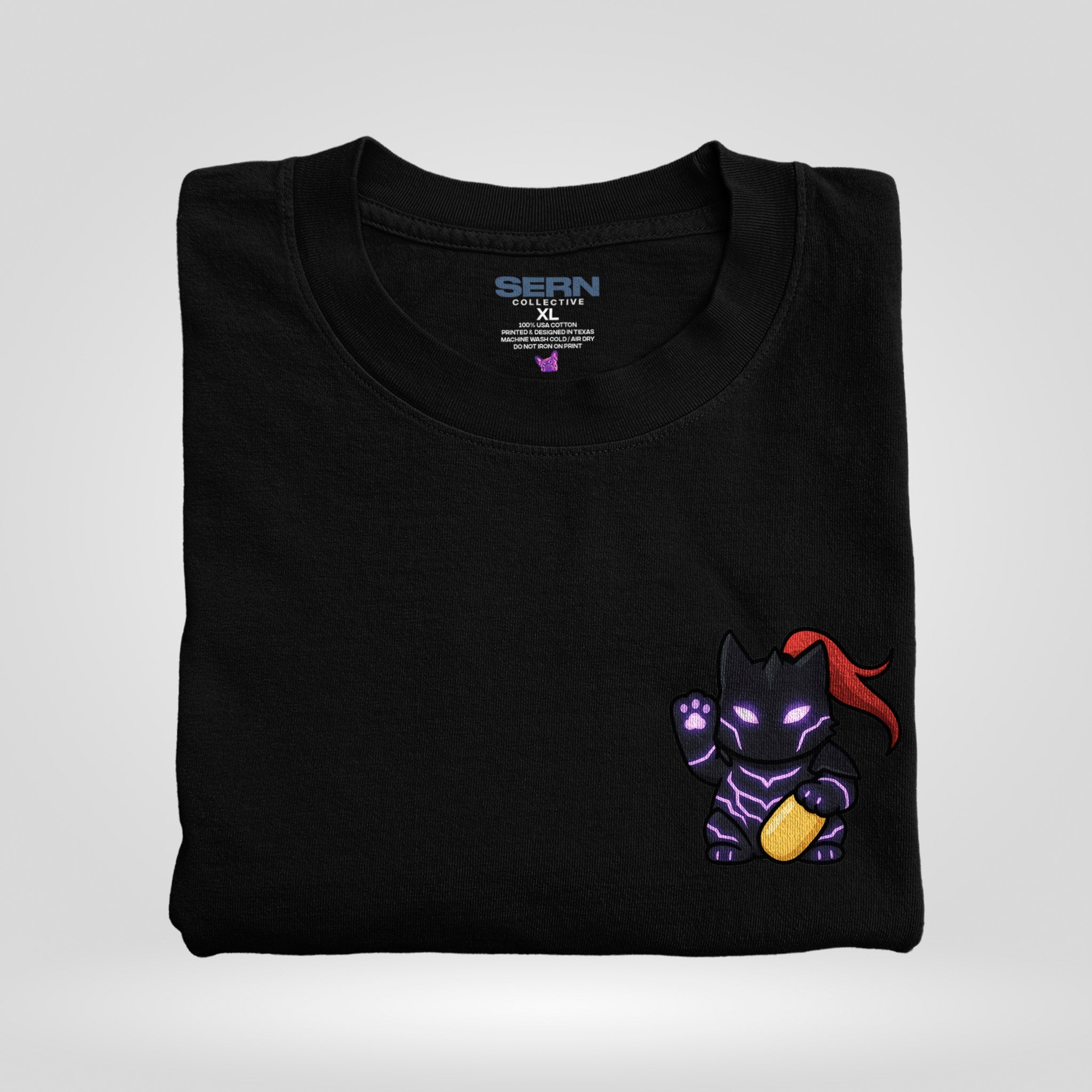 Lucky Cat – Shadow Knight in black