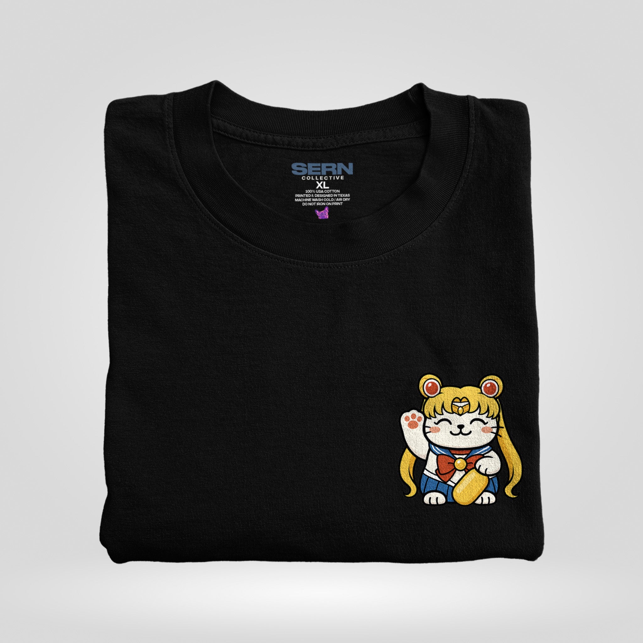 Lucky Cat – Moon Guardian in black